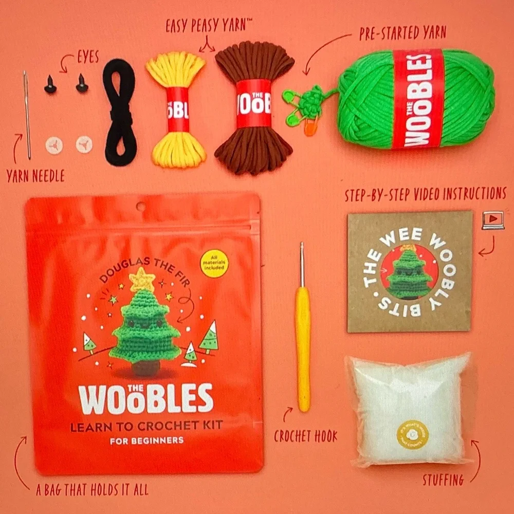 The Woobles A Partridge in a Pear  Tree Crocket Kit - Picture 6 of 8